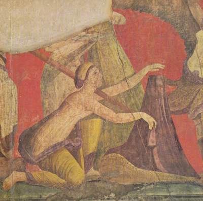 Steinbock in der Villa dei Misteri, Pompeji